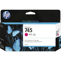 HP 745 inkoustová náplň purpurová, F9J95A