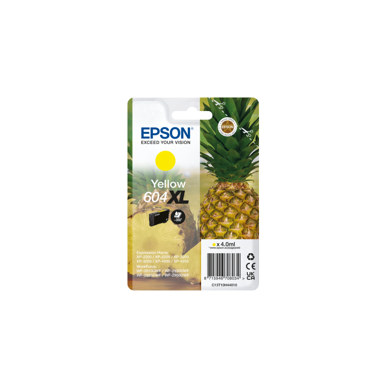 EPSON Singlepack Yellow 604XL Ink