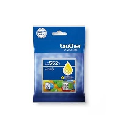 BROTHER INK LC-552Y - yellow - cca 550stran, pro MFC-J3660 MFC-J3960