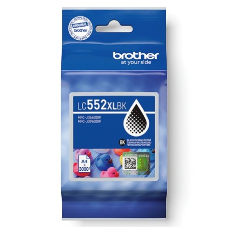 BROTHER INK LC-552XLBK - black - cca 3000stran, MFC-J3660 MFC-J3960