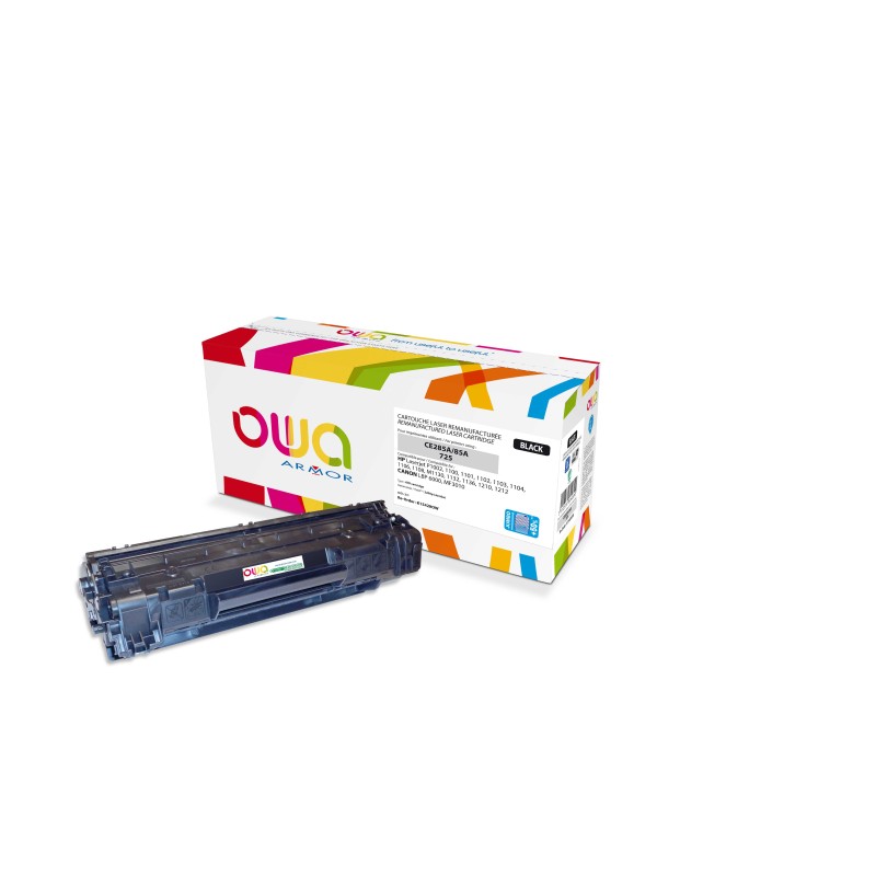 OWA Armor toner pro HP Laserjet P1002, 1100, 1101, 1102, 1103, 1104,1108, M1130, 3200 Stran, CE285A JUMBO, černá/black