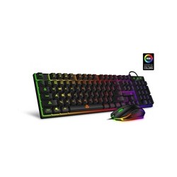 CONNECT IT BATTLE herní combo drátová klávesnice + myš, CZ + SK layout, černá