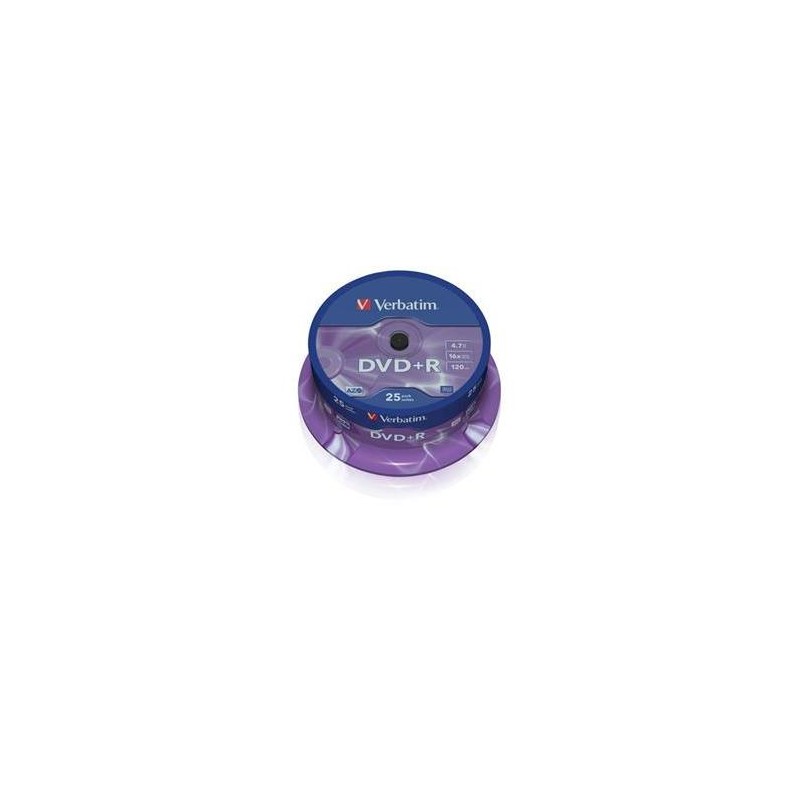 VERBATIM DVD+R(25-Pack)Spindle/General Retail/16x/4.7GB