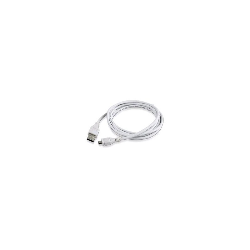 GEMBIRD Kabel USB A Male/Micro B Male 2.0, 1,8m, White, High Quality