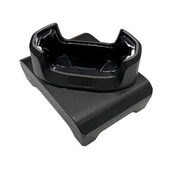 Single-slot charge cradle for TC22 / TC27 devices with protective boots. USB-C cable and USB power adapter are sold separately.