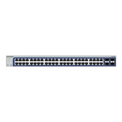 NETGEAR GS748T - V6 - přepínač - L3 Lite - inteligentní - 48 x 10/100/1000 + 2 x gigabitů SFP + 2 x kombinace Gigabit SFP