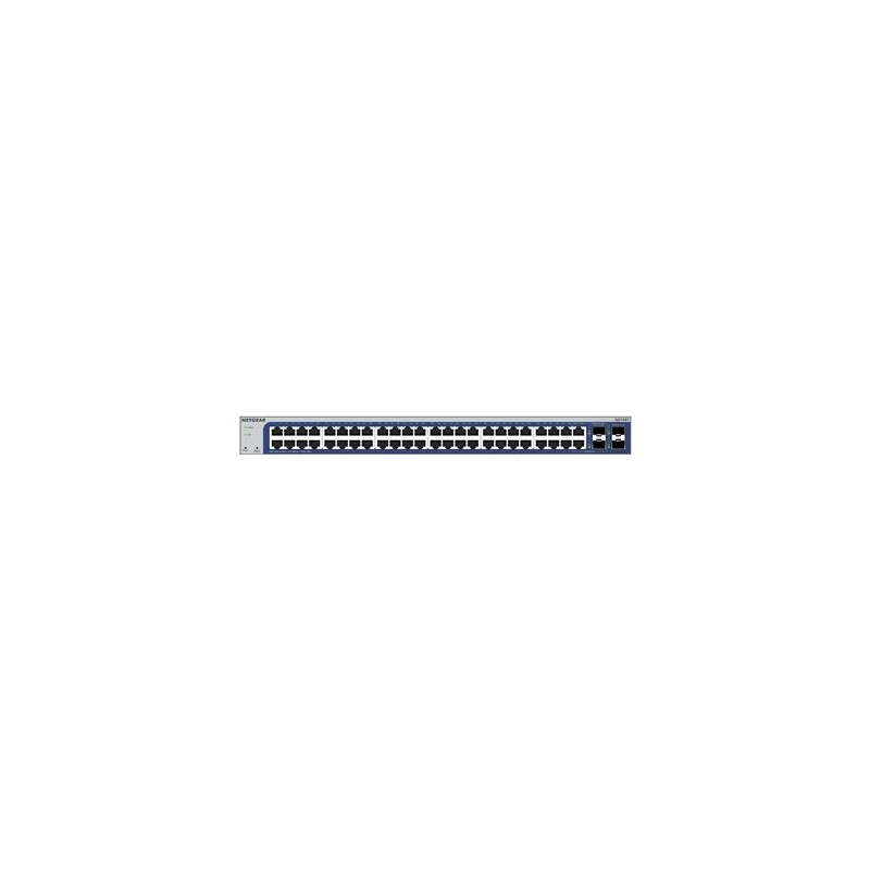 NETGEAR GS748T - V6 - přepínač - L3 Lite - inteligentní - 48 x 10/100/1000 + 2 x gigabitů SFP + 2 x kombinace Gigabit SFP