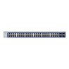 NETGEAR GS748T - V6 - přepínač - L3 Lite - inteligentní - 48 x 10/100/1000 + 2 x gigabitů SFP + 2 x kombinace Gigabit SFP
