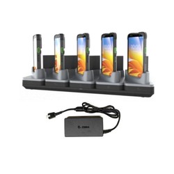 KIT: Charge-Only ShareCradle kit to charge up to five TC701 devices and five spare batteries. Includes power supply