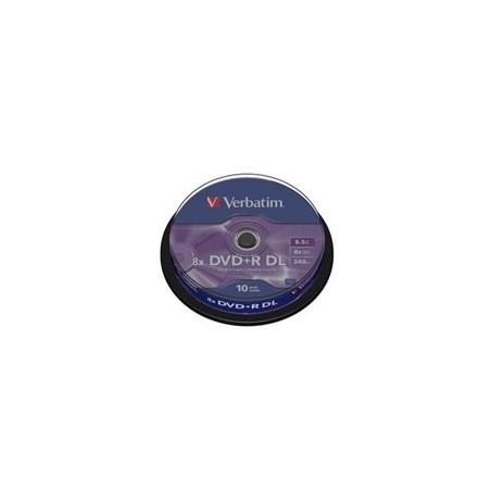 VERBATIM DVD+R(10-pack) Double layer/8x/8.5GB/spindle