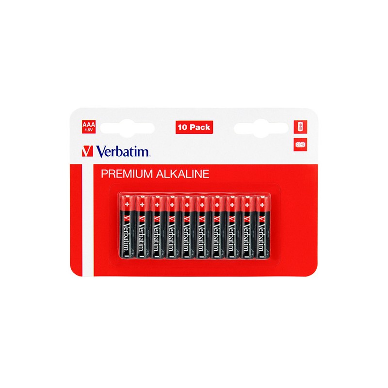 VERBATIM Alkalická Baterie AAA 10 Pack / LR3