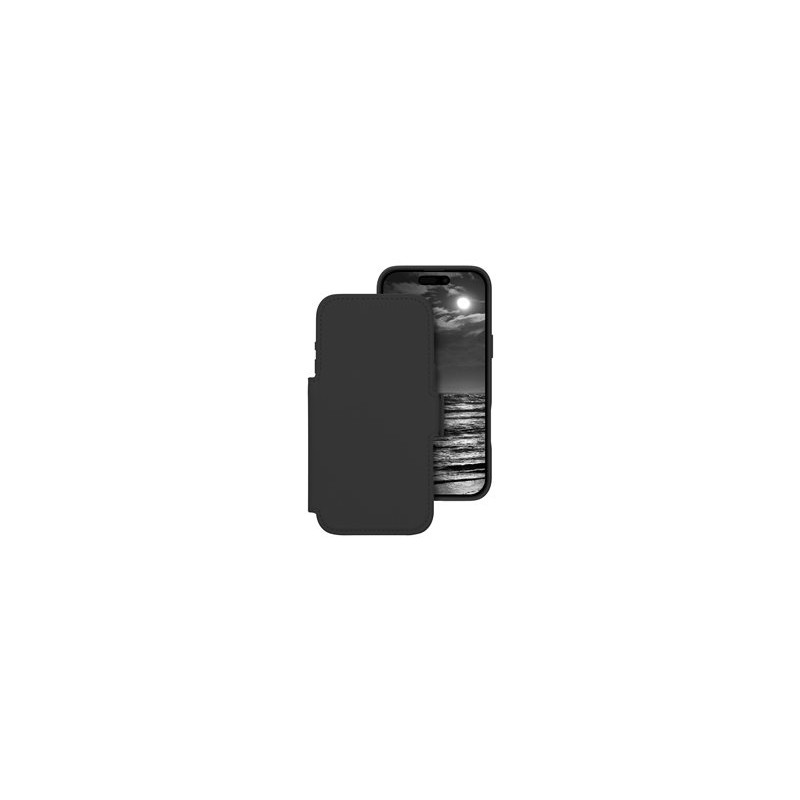 dbramante1928 Lynge - Pouzdro s klopou pro mobilní telefon - kompatibilita s MagSafe - půlnoční - pro Apple iPhone 17 Pro Max
