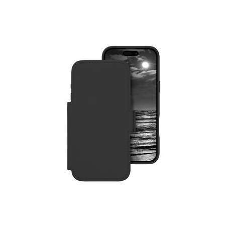 dbramante1928 Lynge - Pouzdro s klopou pro mobilní telefon - kompatibilita s MagSafe - půlnoční - pro Apple iPhone 17 Pro Max