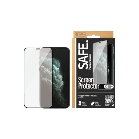 SAFE. by PanzerGlass - Ochrana obrazovky pro mobilní telefon - sklo - barva rámu cerná - pro Apple iPhone 11 Pro, X, XS