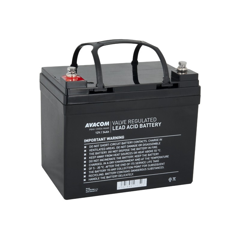 AVACOM baterie 12V 34Ah M6 DeepCycle (PBAV-12V034-M6AD)