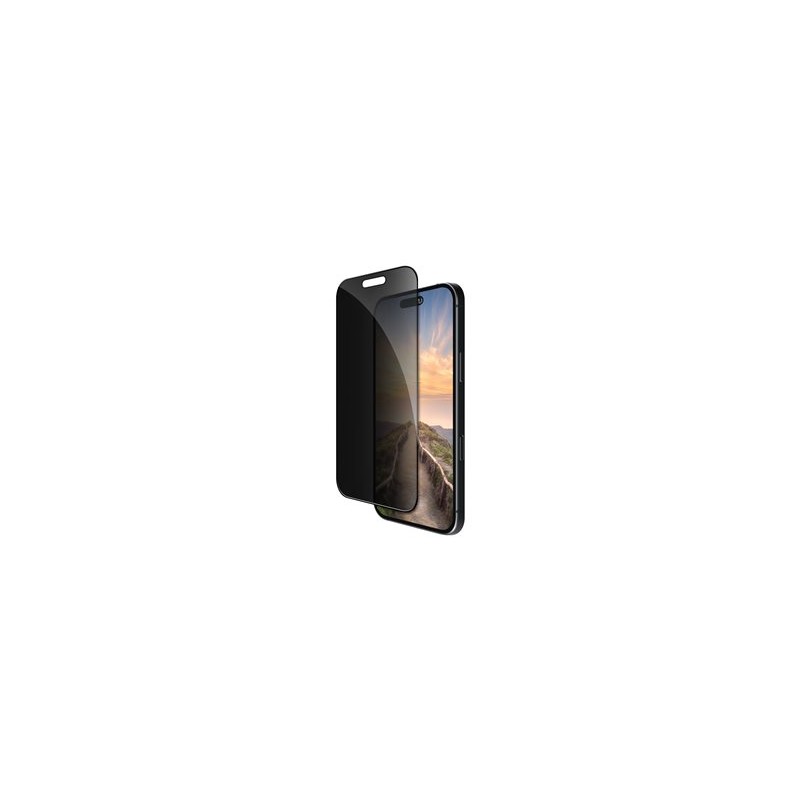 dbramante1928 - Ochrana obrazovky pro mobilní telefon - s bezpečnostním filtrem - barva rámu černá - pro Apple iPhone 17 Pro Max