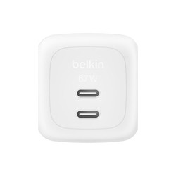Belkin Boostcharge 67W Dual USB-C LADE/Power Delivery Und PPS WEI
