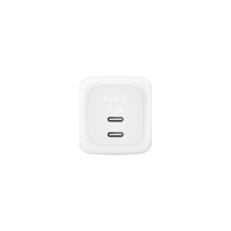 Belkin Boostcharge 67W Dual USB-C LADE/Power Delivery Und PPS WEI
