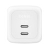 Belkin Boostcharge 67W Dual USB-C LADE/Power Delivery Und PPS WEI