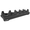 Five-slot cradle to charge TC53 / TC58 TC53e / TC58e / TC53e-RFID devices WITHOUT a rugged boot. Includes pre-installed black