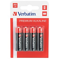 VERBATIM Alkalické baterie AA, 4 PACK , LR6