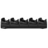 Five-slot charge cradle for TC22/ TC27 devices with prot. boot. PWR-BGA12V108W0WW, CBL-DC-381A1-01, AC cable sold separately.