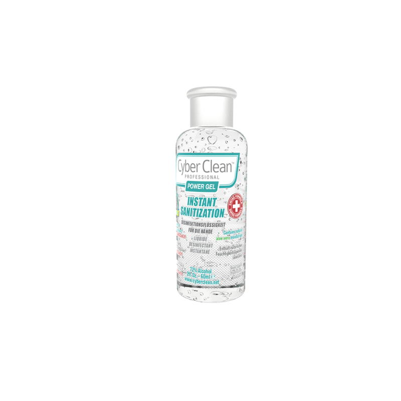 CyberClean POWER GEL - instant liquid sanitizer 2 oz / 60 ml (47030)