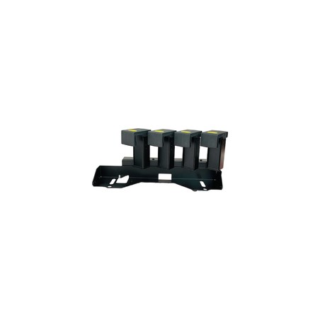 Cradle Locking Solution - Mechanical locking mechanism for TC51-52 4 slot charging cradles with battery toaster.