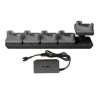 KIT: FAST Charge-Only ShareCradle kit to charge up to five TC501 devices WITH exoskeletons. Includes power supply
