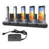 KIT: Charge-Only ShareCradle kit to charge up to five TC501 devices WITH exoskeletons and five spare batteries. Includes power