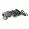 Two 3 slot battery chargers (charges 6 batteries) with power supply and Y cable ZQ600, QLn or ZQ500. Australia power cord