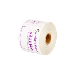 Wristband, PolyPro/PET, 3 x 11in (76x279mm) DT, Z-Band Fusion, Adhesive Closure, Pediatric w/ Label, 200/roll, 5 rolls/case
