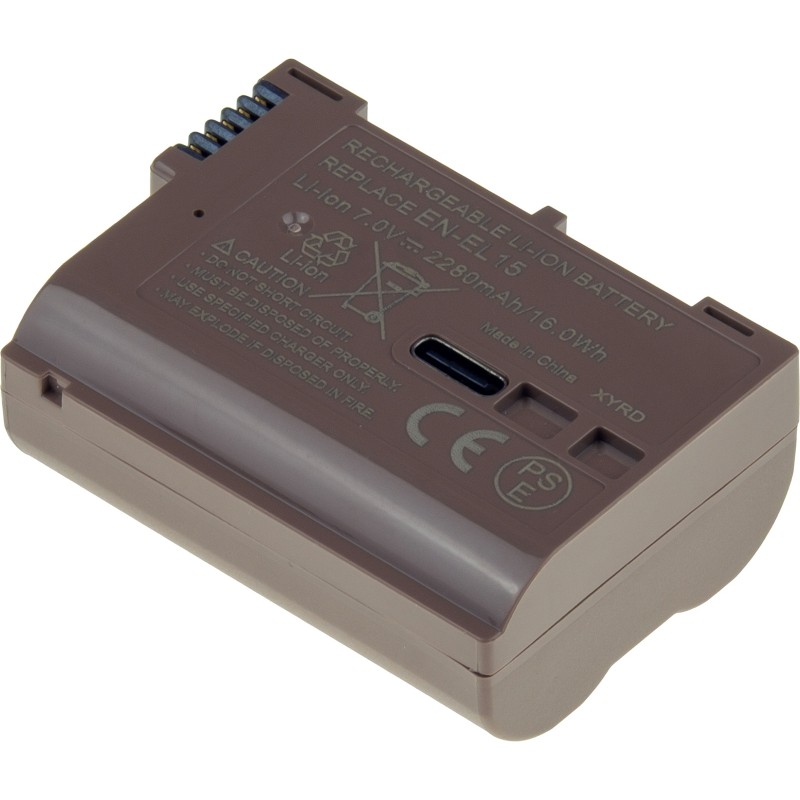 Baterie T6 Power Nikon EN-EL15, EN-EL15a, EN-EL15e, EN-EL15b, 1400mAh, 9,8Wh