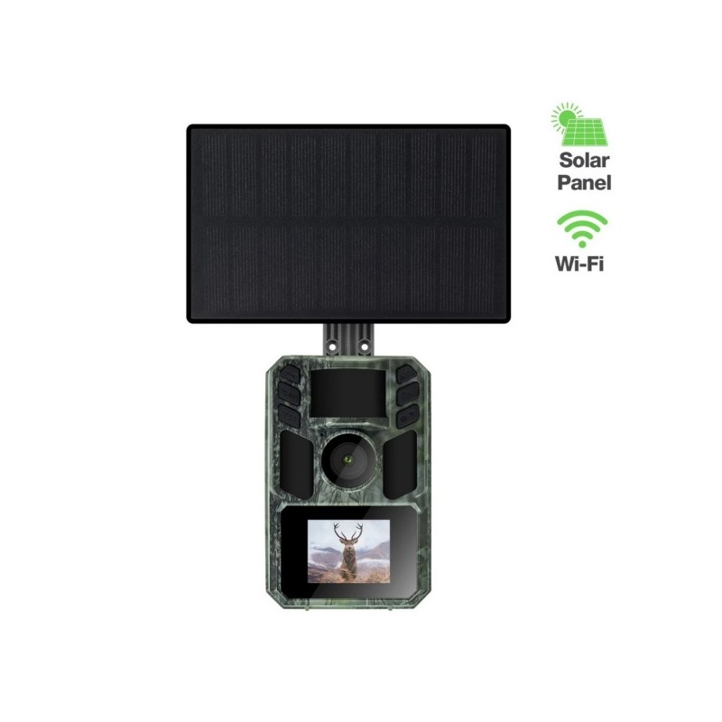EVOLVEO StrongVision Solar WiFi, fotopast s Aplikací WiFi a solárním panelem
