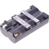 Baterie T6 power Sony NP-F330, NP-F530, NP-F550, NP-F570, 2600mAh, 18,7Wh, šedá