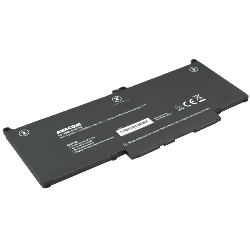 Dell Latitude 5300, 5310, 7300 Li-Pol 7,6V 7890mAh 60Wh NODE530072P