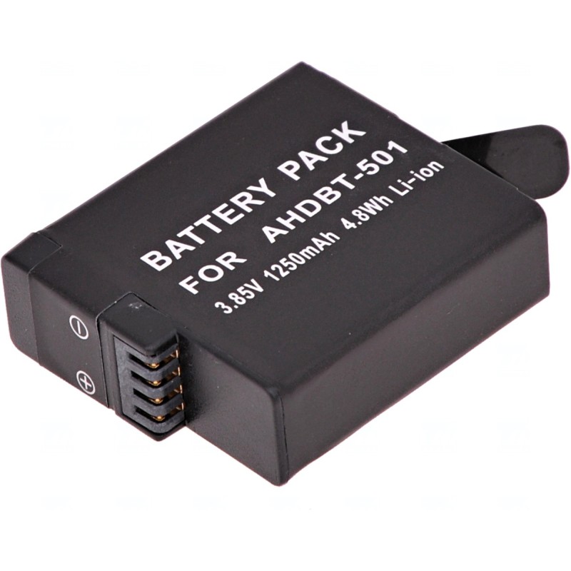 Baterie T6 Power pro GoPro Hero5, Hero6 Black, AHDBT-501, AABAT-001, 601-10197-000, 1250mAh, 4,8Wh