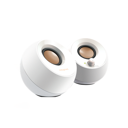 Creative repro Pebble - mobilní reproduktor - bílý