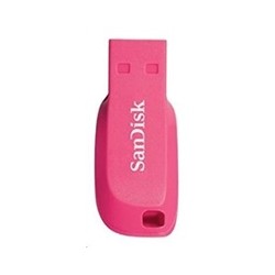 SanDisk Flash Disk 16GB Cruzer Blade, USB 2.0, růžová
