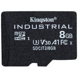 Kingston MicroSDHC karta 8GB Industrial C10 A1 pSLC Card Single Pack