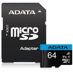 ADATA MicroSDXC karta 64GB Premier UHS-I Class 10 + SD adaptér