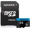 ADATA MicroSDXC karta 64GB Premier UHS-I Class 10 + SD adaptér