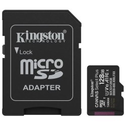 Kingston MicroSDXC karta 128GB Canvas Select Plus, U1, V10, A1, SD Adaptér