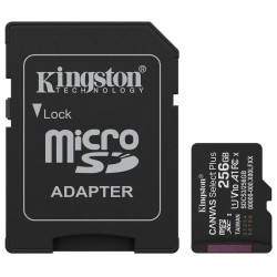 Kingston MicroSDXC karta 256GB Canvas Select Plus, U1, V10, A1, SD Adaptér