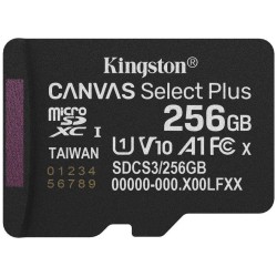 Kingston MicroSDXC karta 256GB Canvas Select Plus, U1, V10, A1