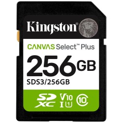 Kingston SDXC karta 256GB Canvas Select Plus, U1, V10, A1