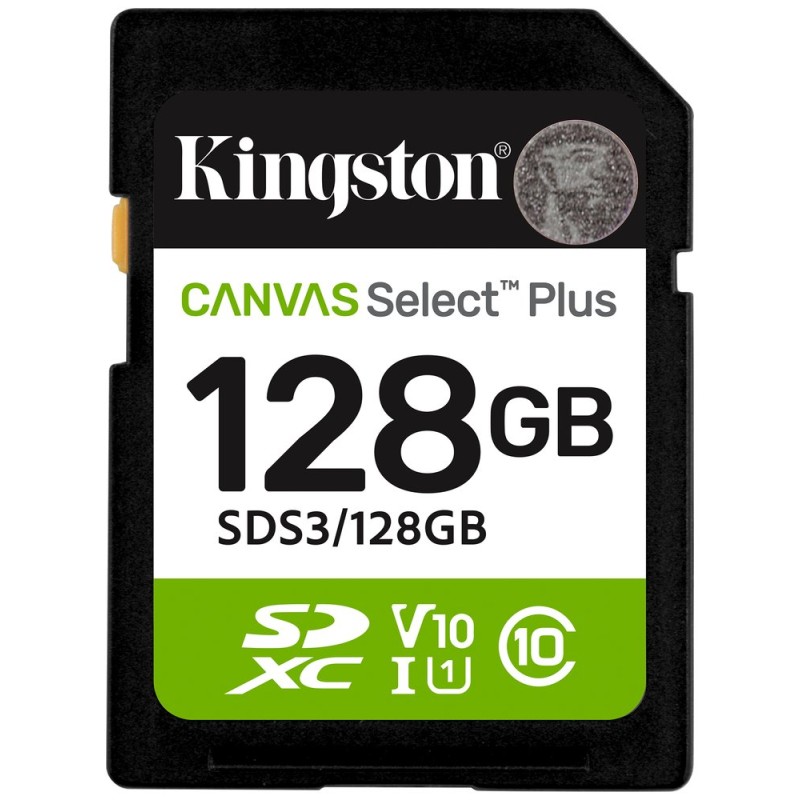 Kingston SDXC karta 128GB Canvas Select Plus, U1, V10, A1