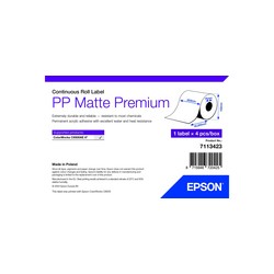 PP MATTE LABEL PREM CONTINUOUS/ROLL 210X55MM