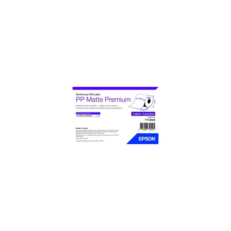 PP MATTE LABEL PREM CONTINUOUS/ROLL 210X55MM