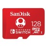 SanDisk MicroSDXC karta 128GB for Nintendo Switch (R:100/W:90 MB/s, UHS-I, V30,U3, C10, A1) licensed Product,Super Mario